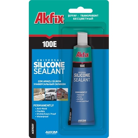 Akfix 100E Genel Amaçlı Silikon Şeffaf 50 ml